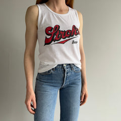 1980s Stroh's Beer Tank Top on a Sneakers Brand Tee