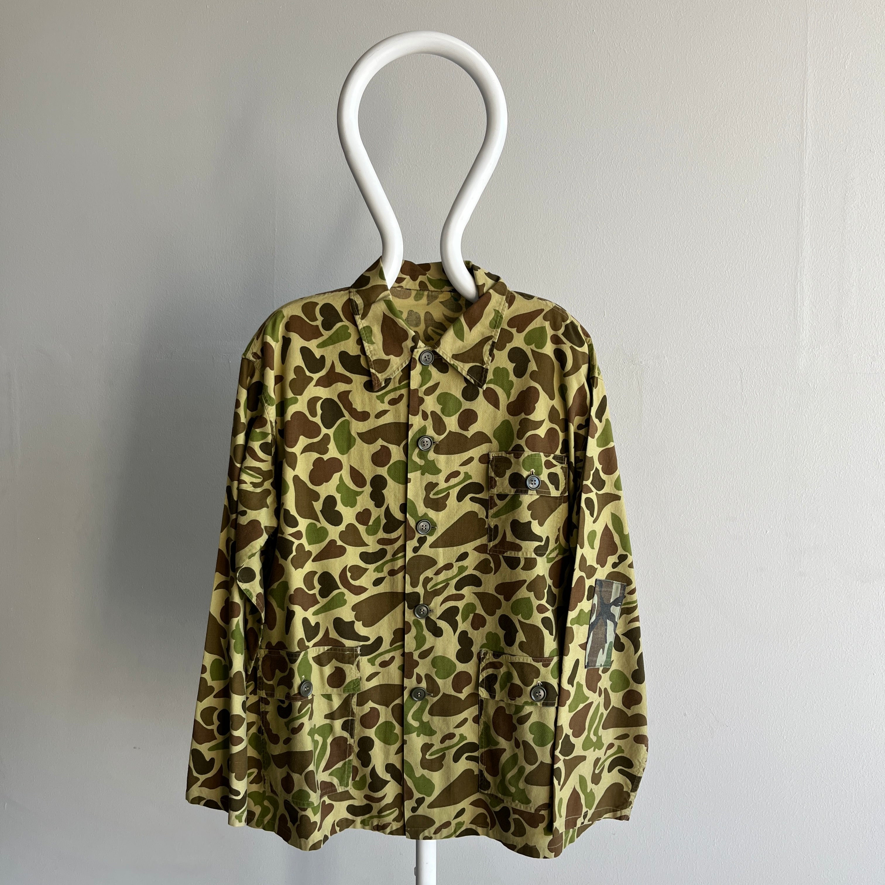 1970s Barely Worn Bright Camo Chore Coat/Jacket