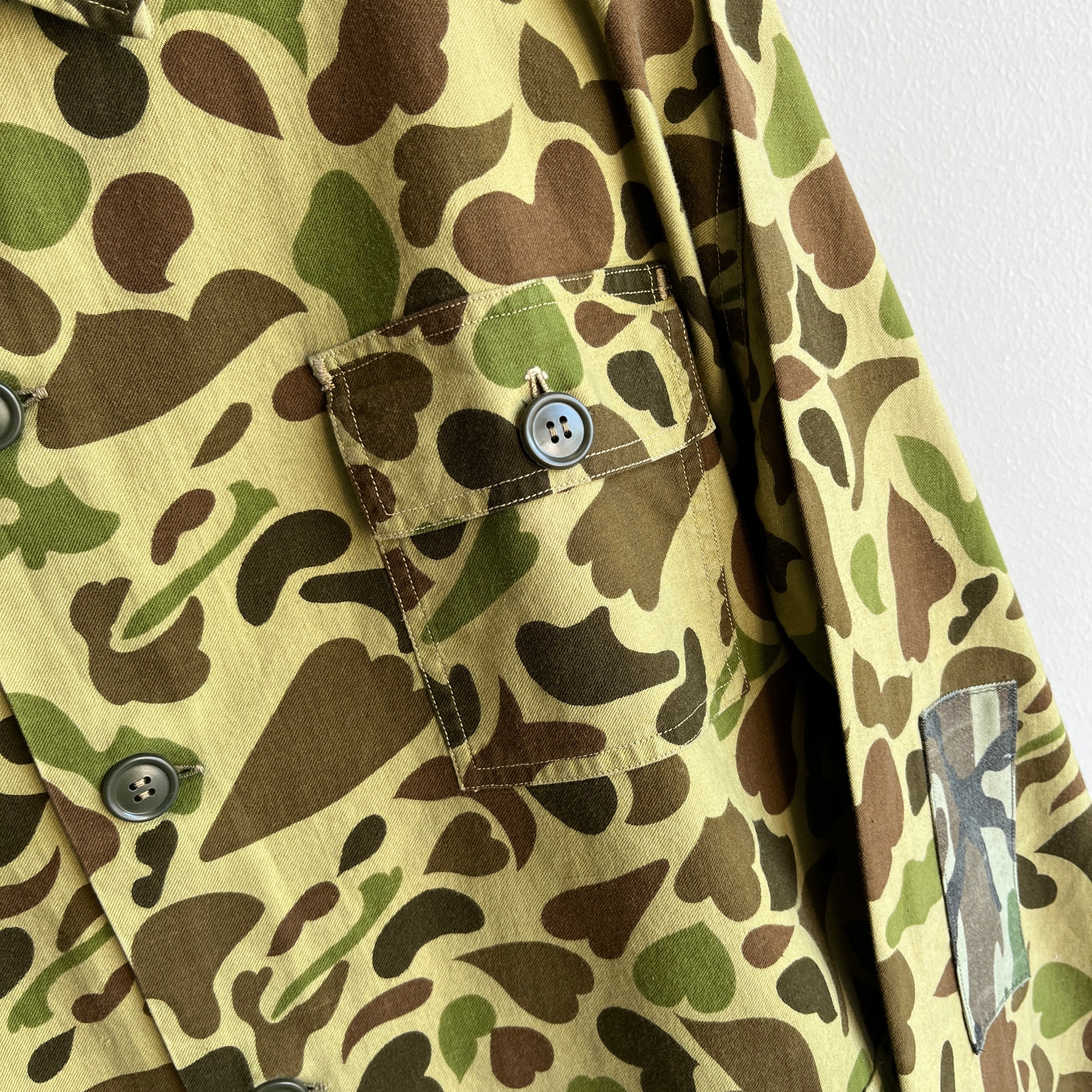 1970s Barely Worn Bright Camo Chore Coat/Jacket