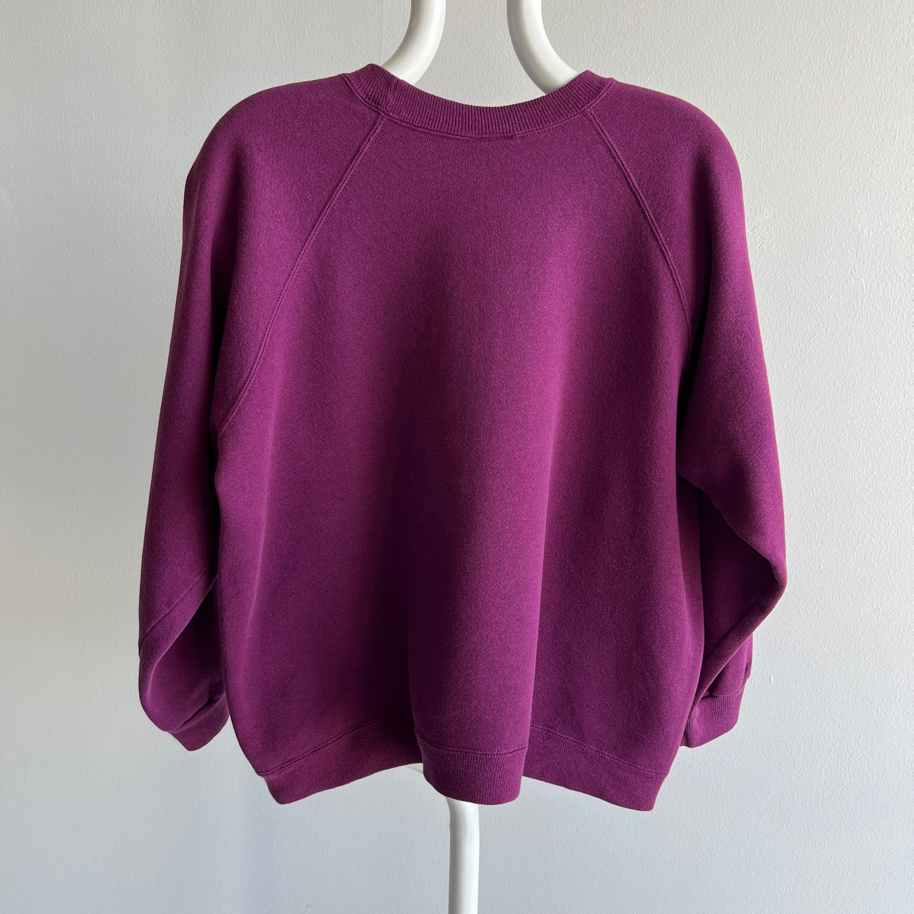 1990s HHW Eggplant Purple Sweatshirt