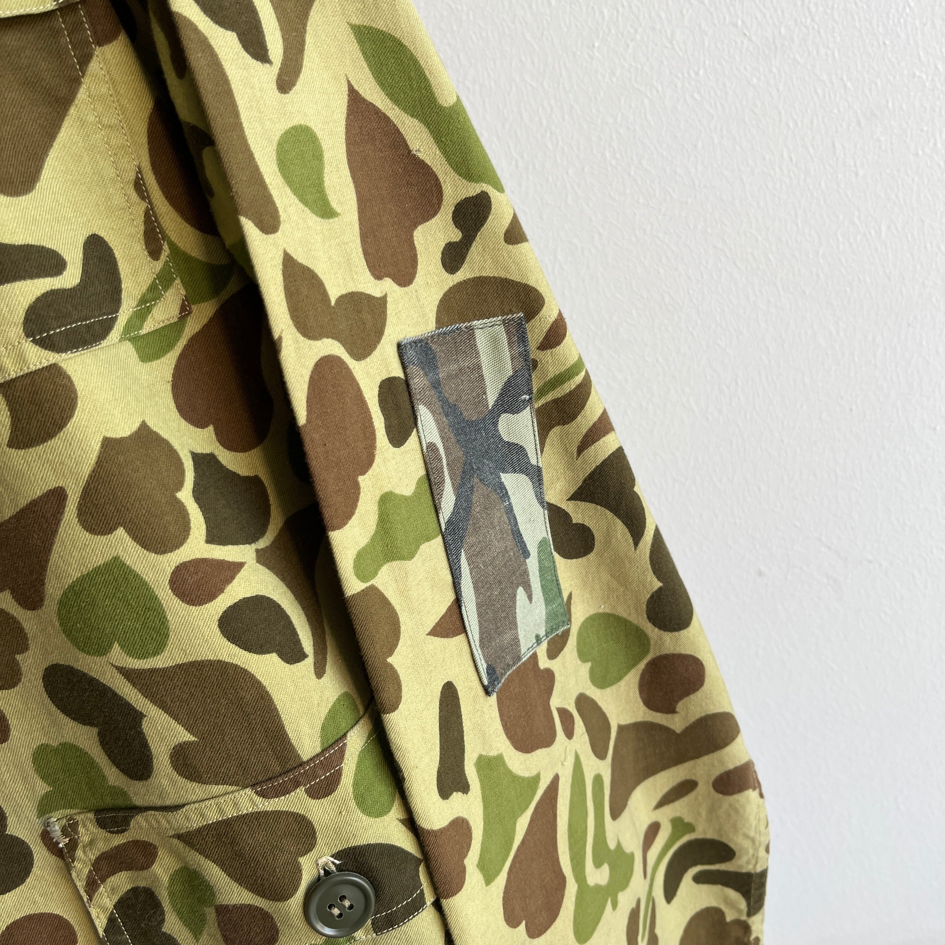 1970s Barely Worn Bright Camo Chore Coat/Jacket