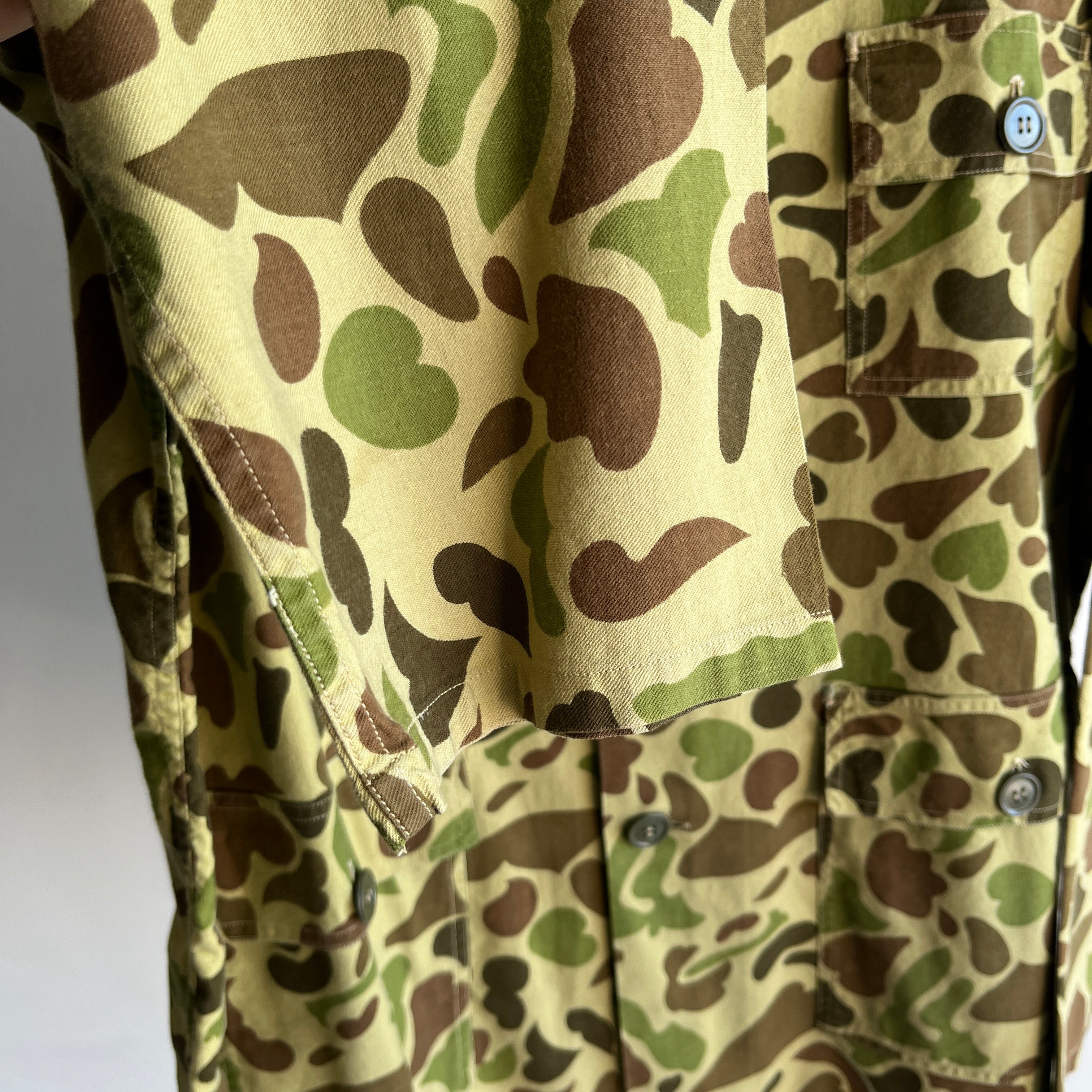 1970s Barely Worn Bright Camo Chore Coat/Jacket