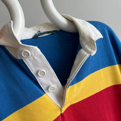 1980s Classic Striped Rugby Shirt