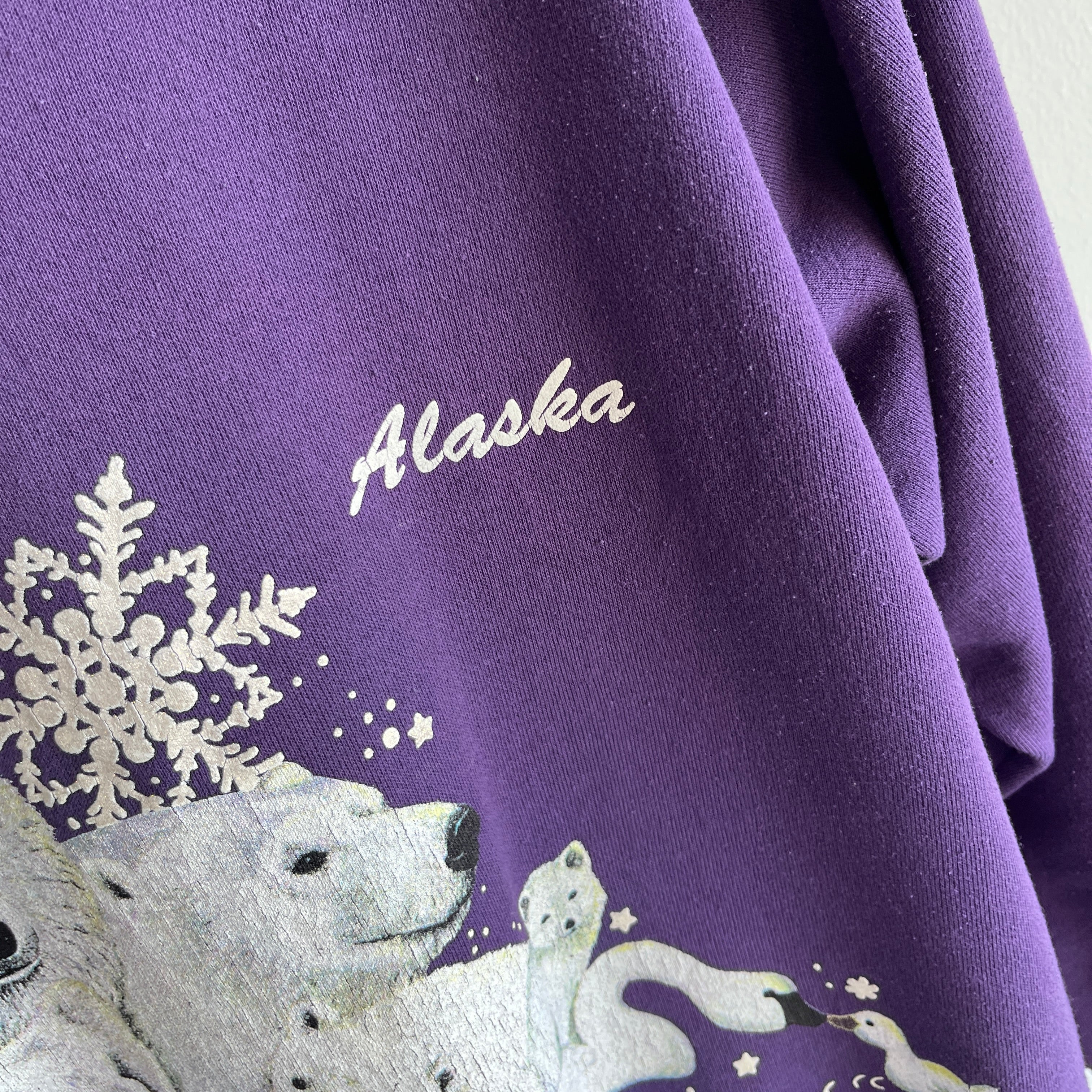 1990s Alaska Animal Buddy Sweatshirt with a Little Gosling ... Awwwww
