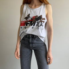 1980/90s WIOT Toledo Ohio FM104 Stained Tank Top