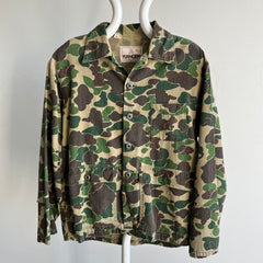 1970/80s Ranger Brand Cotton Camo Chore Coat - With Hand Mending