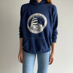 1970/80s I'd Rather Be Sailing Sea Rockport Hoodie