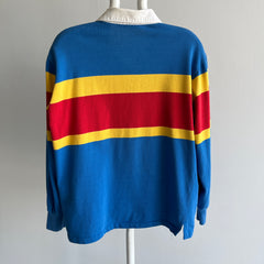 1980s Classic Striped Rugby Shirt