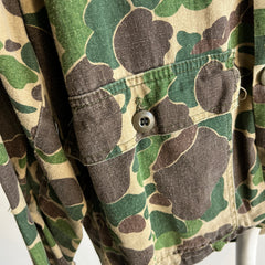 1970/80s Ranger Brand Cotton Camo Chore Coat - With Hand Mending