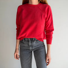 1980s Blank Red Raglan