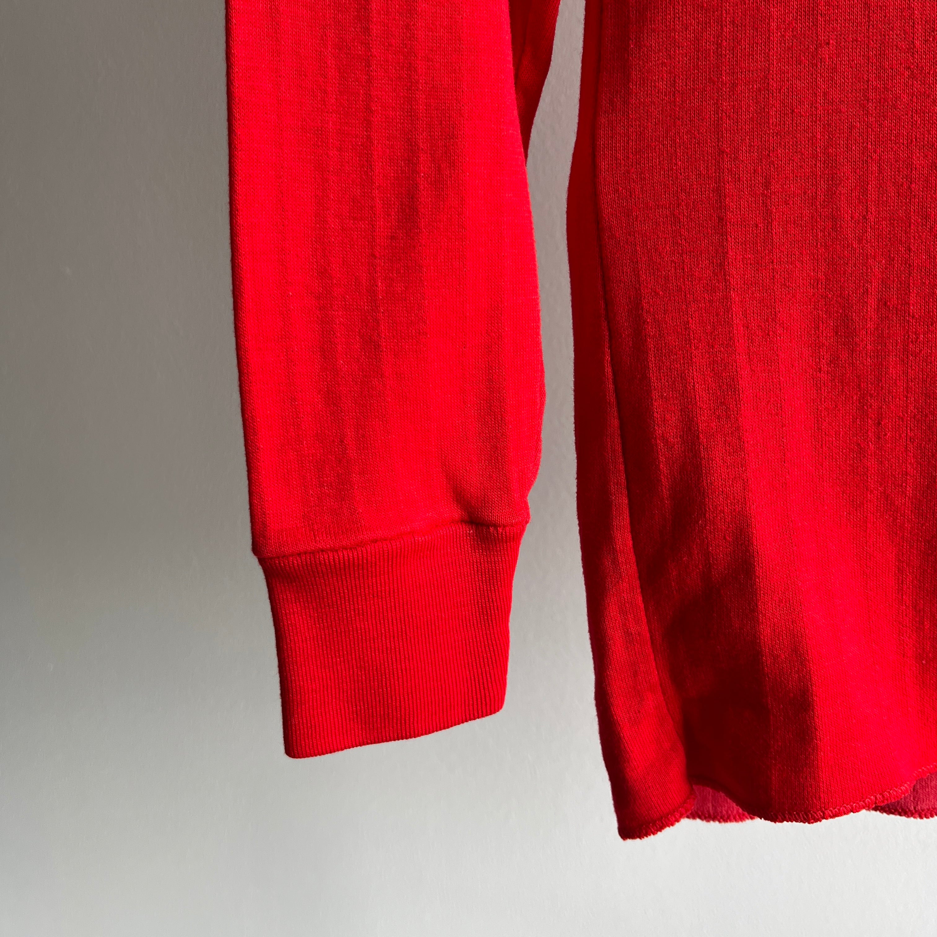 1970s Soft Red Thermal