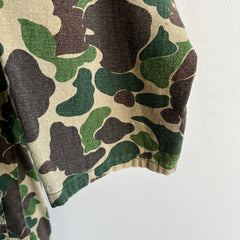 1970/80s Ranger Brand Cotton Camo Chore Coat - With Hand Mending