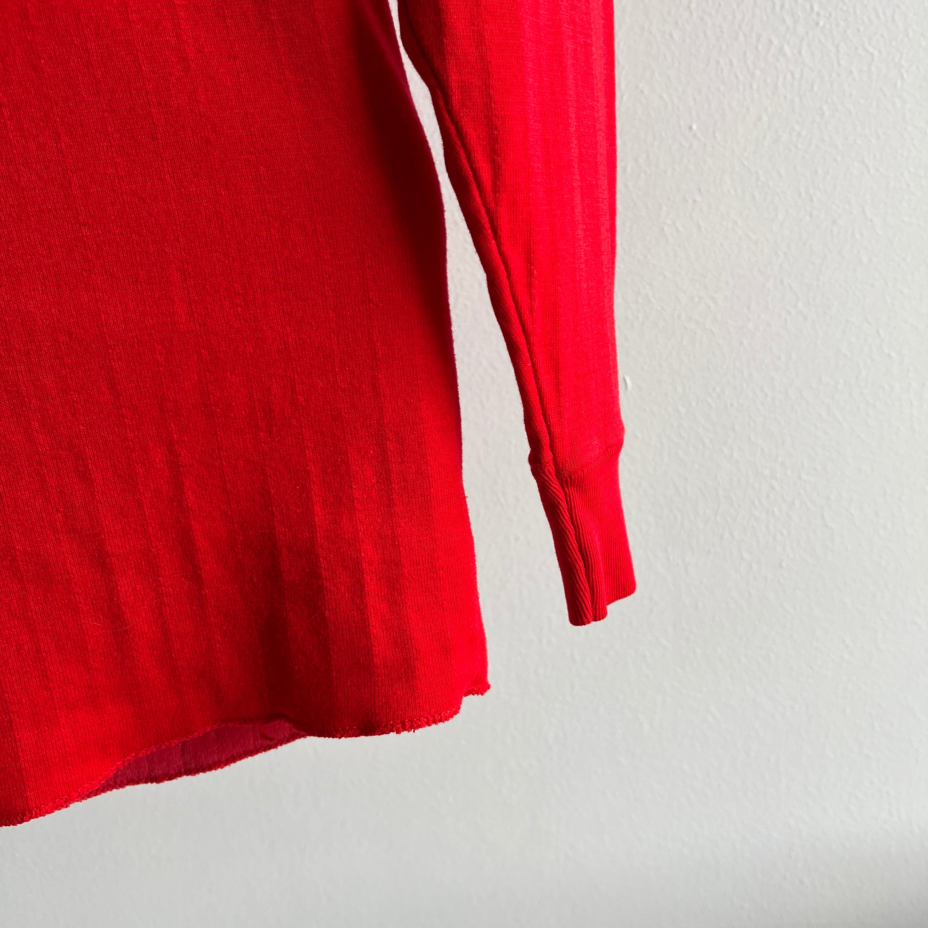 1970s Soft Red Thermal