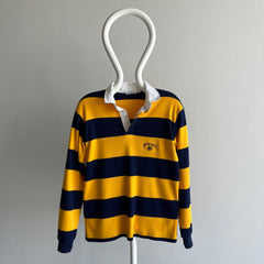 1980/90s Notre Dame Striped Super Soft (Like, Seriously) Rugby Style Shirt