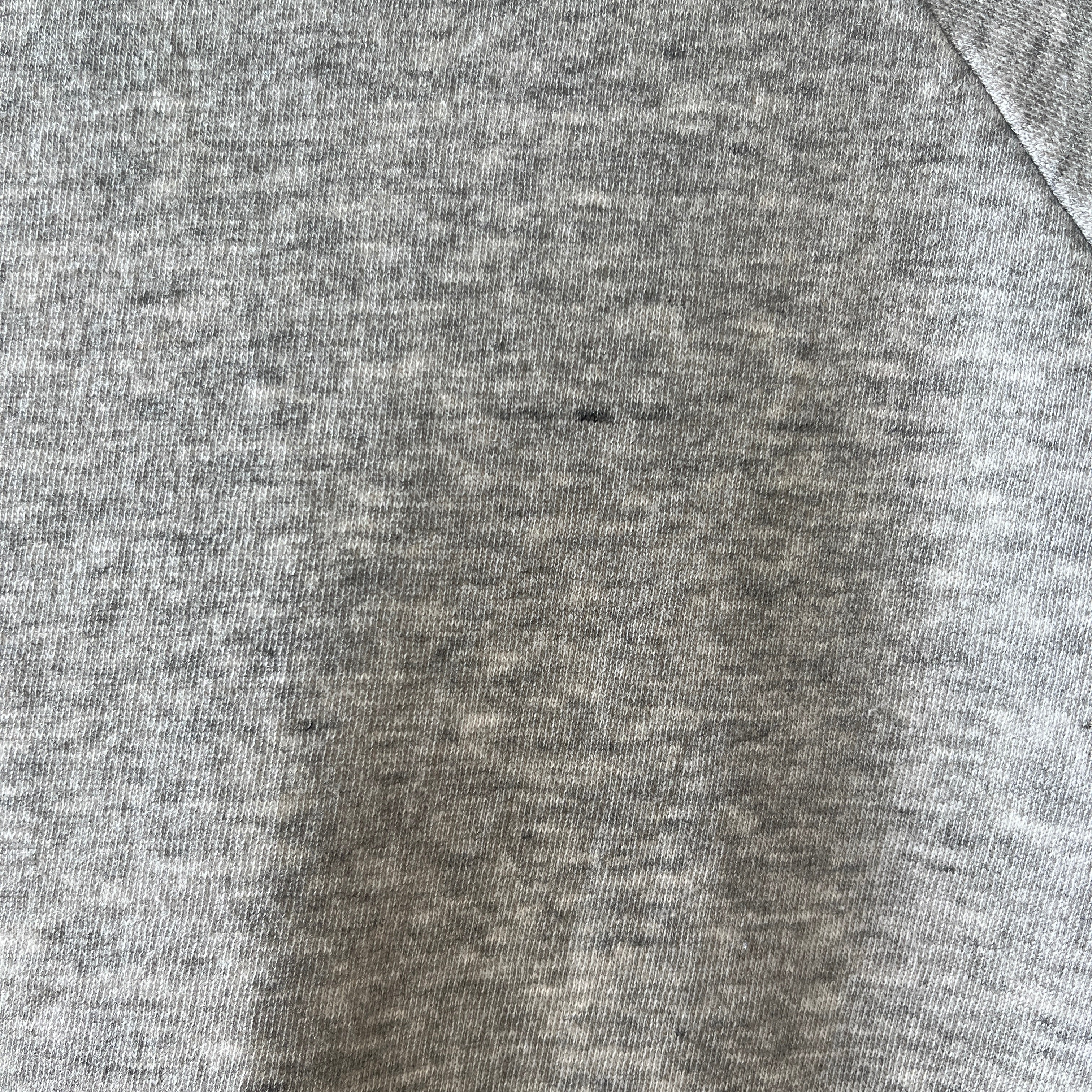 1980s Blank Grey Sweatshirt