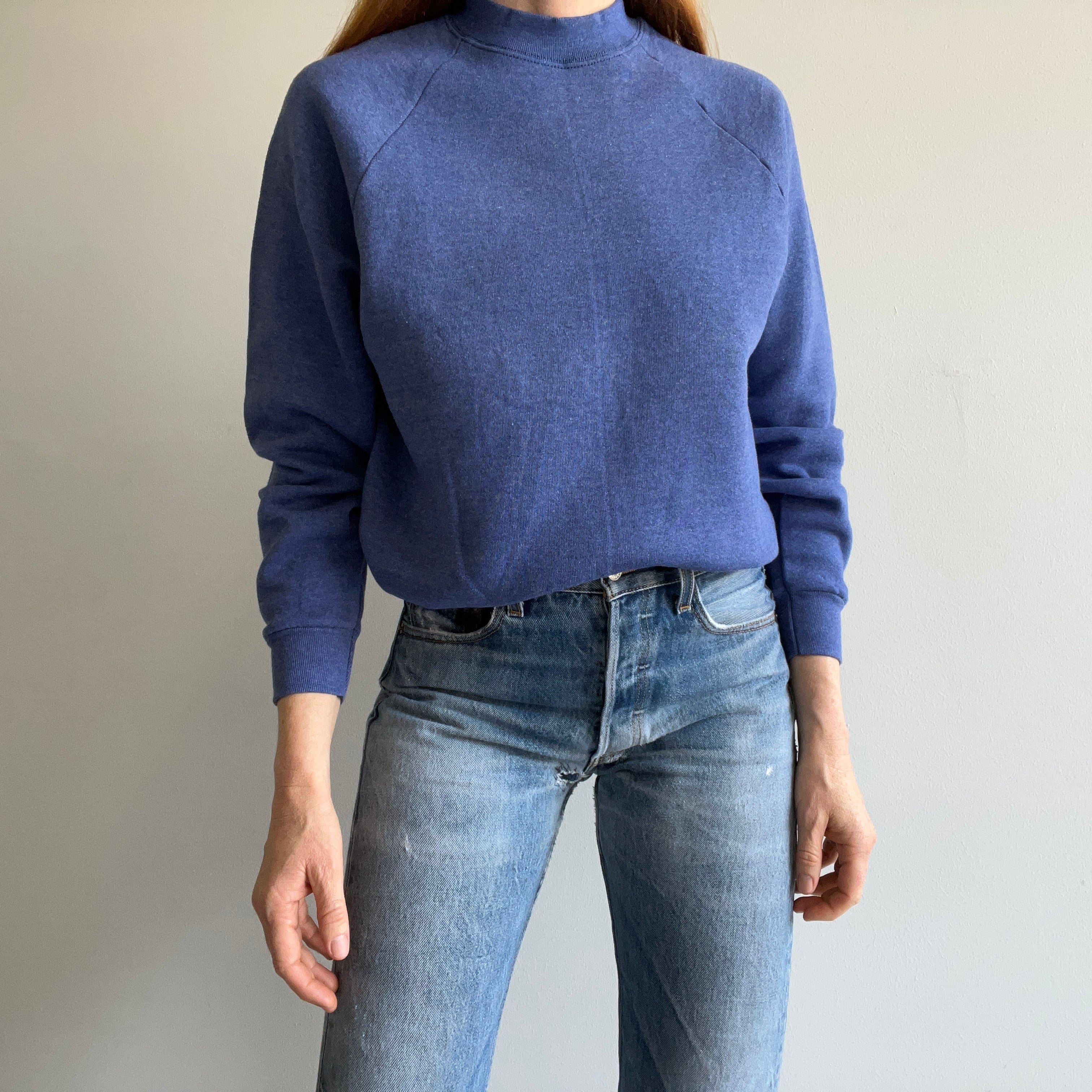 1980s Heather Blue FOTL Smaller Sized Sweatshirt