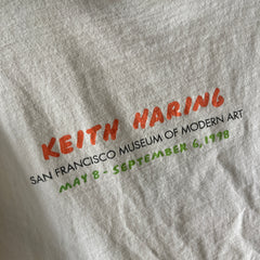 1998 Keith Haring SF Museum of Modern Art Cotton T-Shirt (Front and Back)