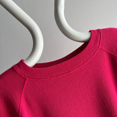 1980s Luxury!!! Hot Pink Super Soft Raglan by MacGregor Ladies - !!!