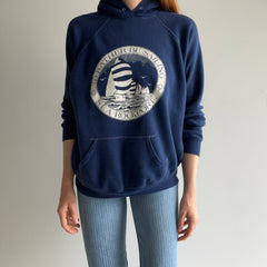1970/80s I'd Rather Be Sailing Sea Rockport Hoodie