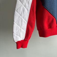 1990s Color Block Nike Quilted Sweatshirt