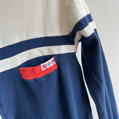 1970s European Made 100% Cotton Lightweight Zip Up Sweater/Sweatshirt