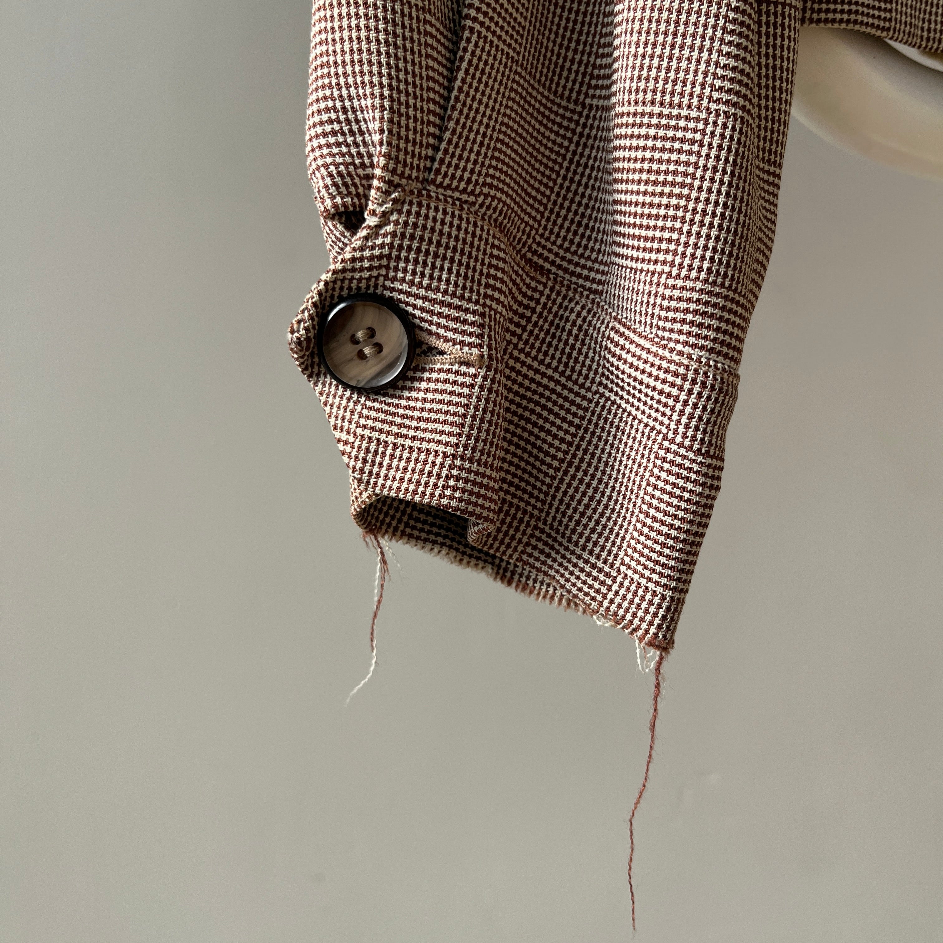 1950s Beige Rockabilly Zip Up Jacket - TINA COLLECTION