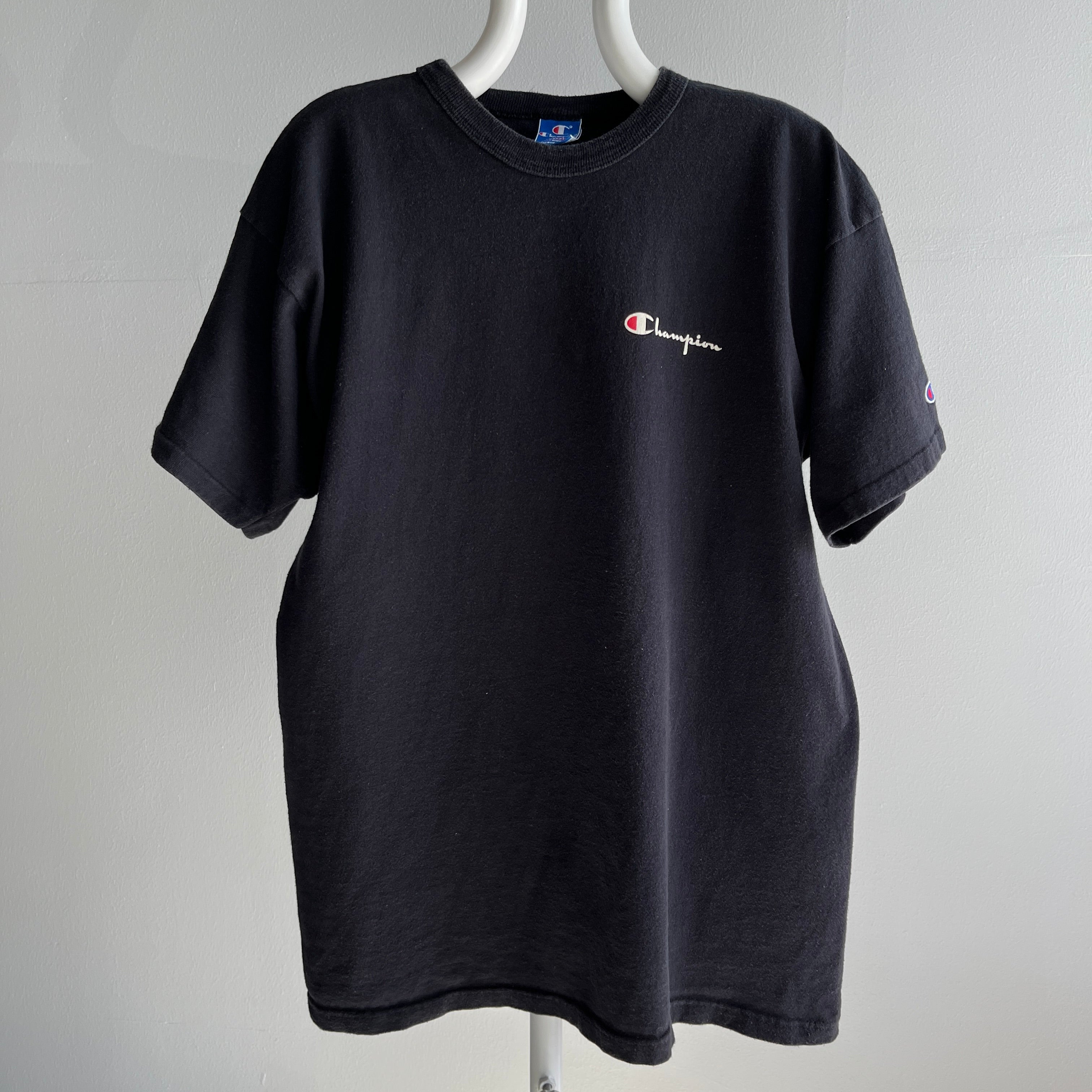 1980s Champion Brand Cotton Rolled Neck T-Shirt