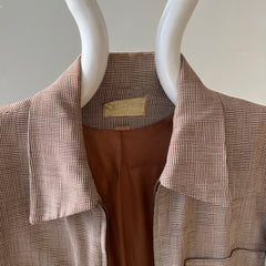 1950s Beige Rockabilly Zip Up Jacket - TINA COLLECTION