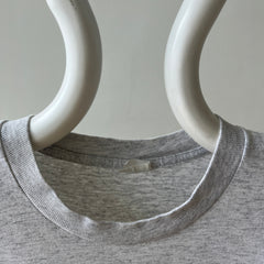 1990s Blank Grey Pocket T Shirt