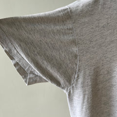 1990s Blank Grey Pocket T Shirt