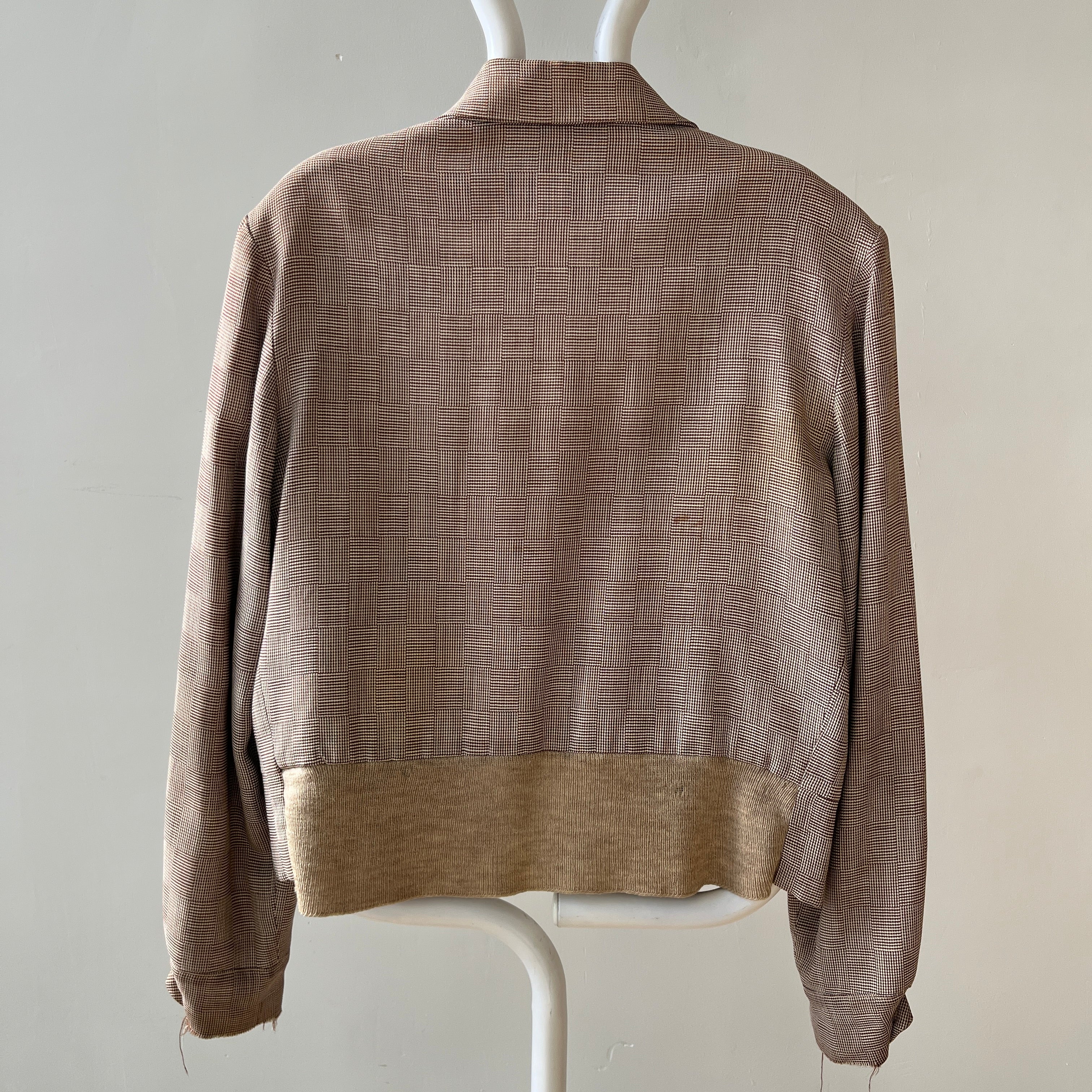 1950s Beige Rockabilly Zip Up Jacket - TINA COLLECTION