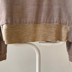 1950s Beige Rockabilly Zip Up Jacket - TINA COLLECTION