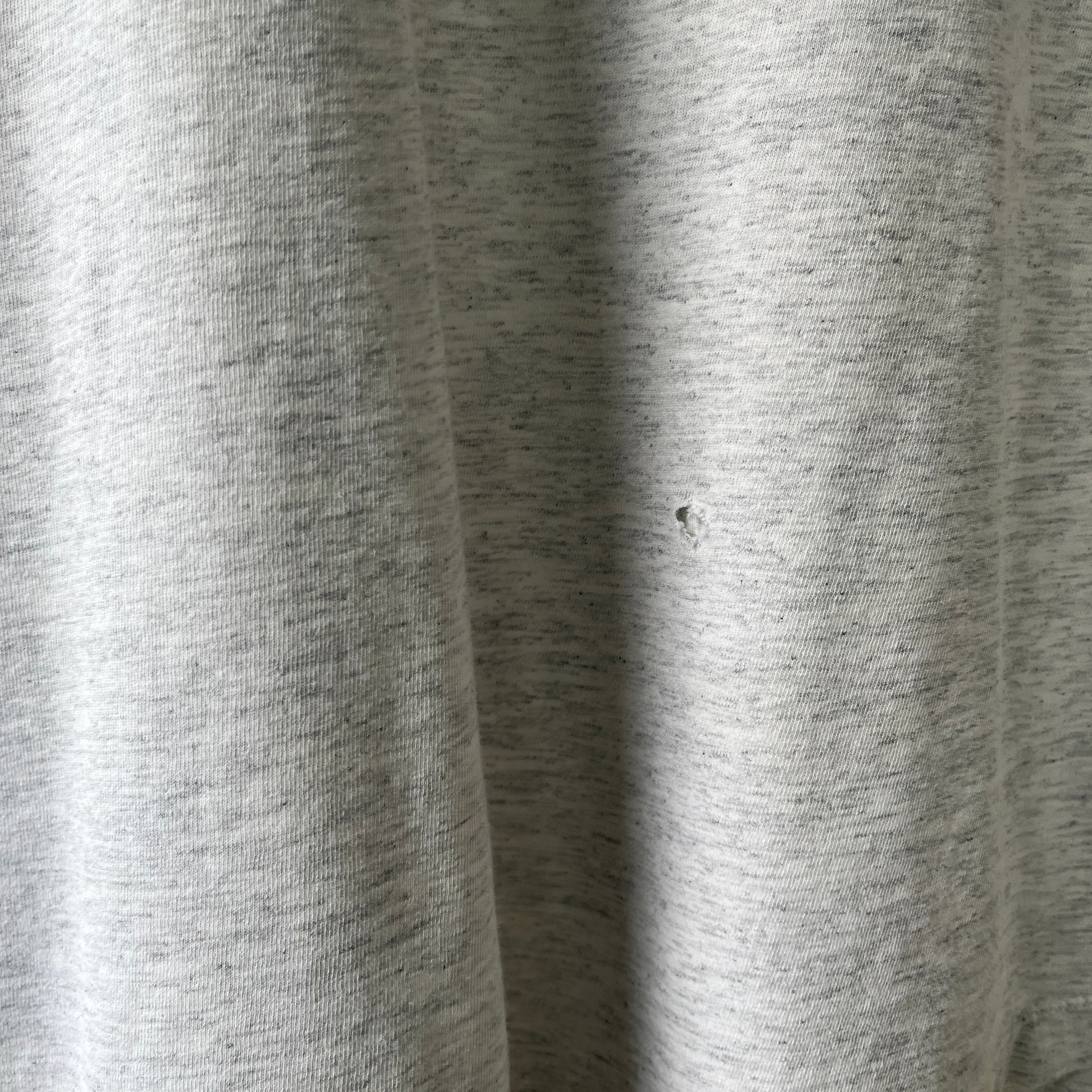 1990s Blank Grey Pocket T Shirt