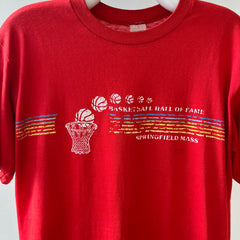 1970s/80s Red Basketball Hall Of Fame Springfield Mass T Shirt