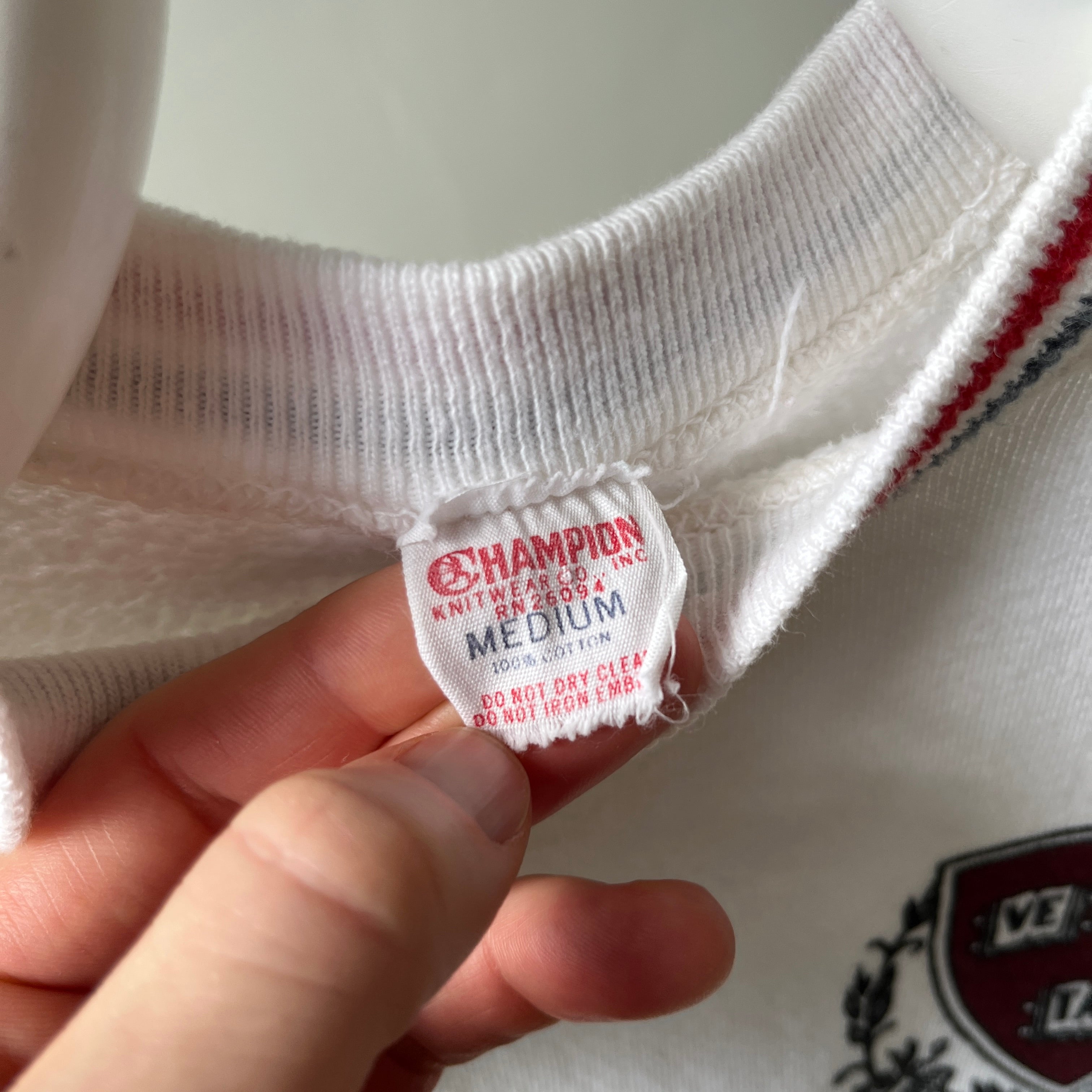 1960s Harvard Champion Brand Warm Up Sweatshirt - Collectible