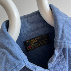 1970 Slate Blue Soft Cotton Flannel by Kmart