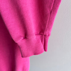 1980s Super Soft, Thin and Slouchy Pink Iowa Sweatshirt