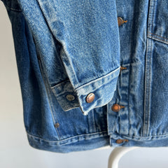 1980s Super Rad Perfectly Worn Rustler Denim Jean Jacket - !!!