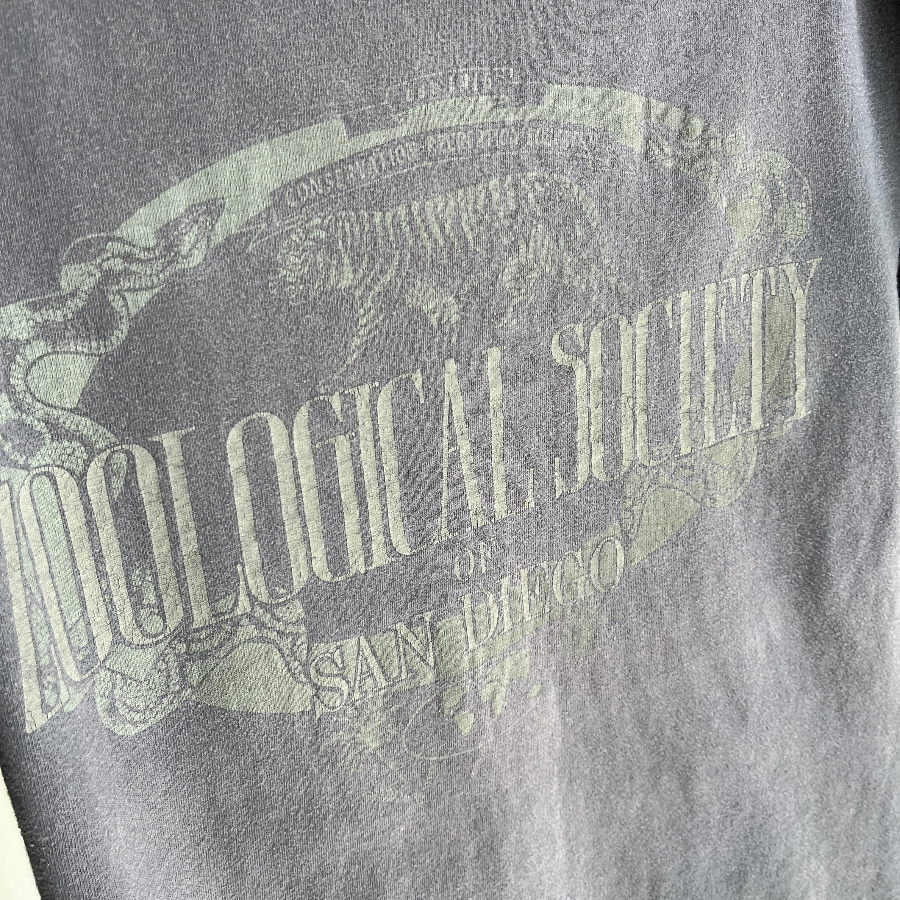 1990s San Diego Zoological Society Faded Cotton T-Shirt