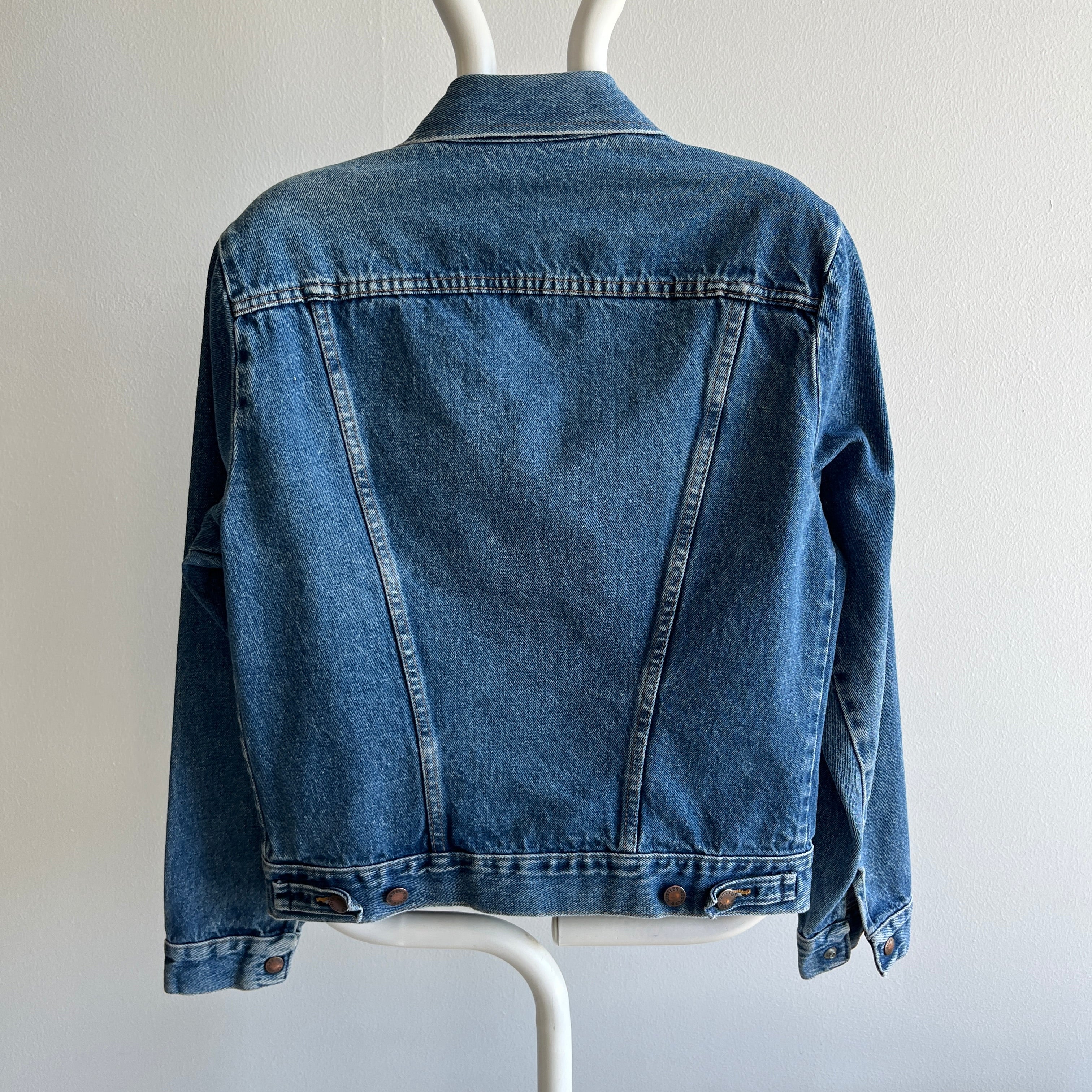 1980s Super Rad Perfectly Worn Rustler Denim Jean Jacket - !!!