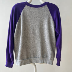 1970s Grey/Purple Two Tone Sweatshirt