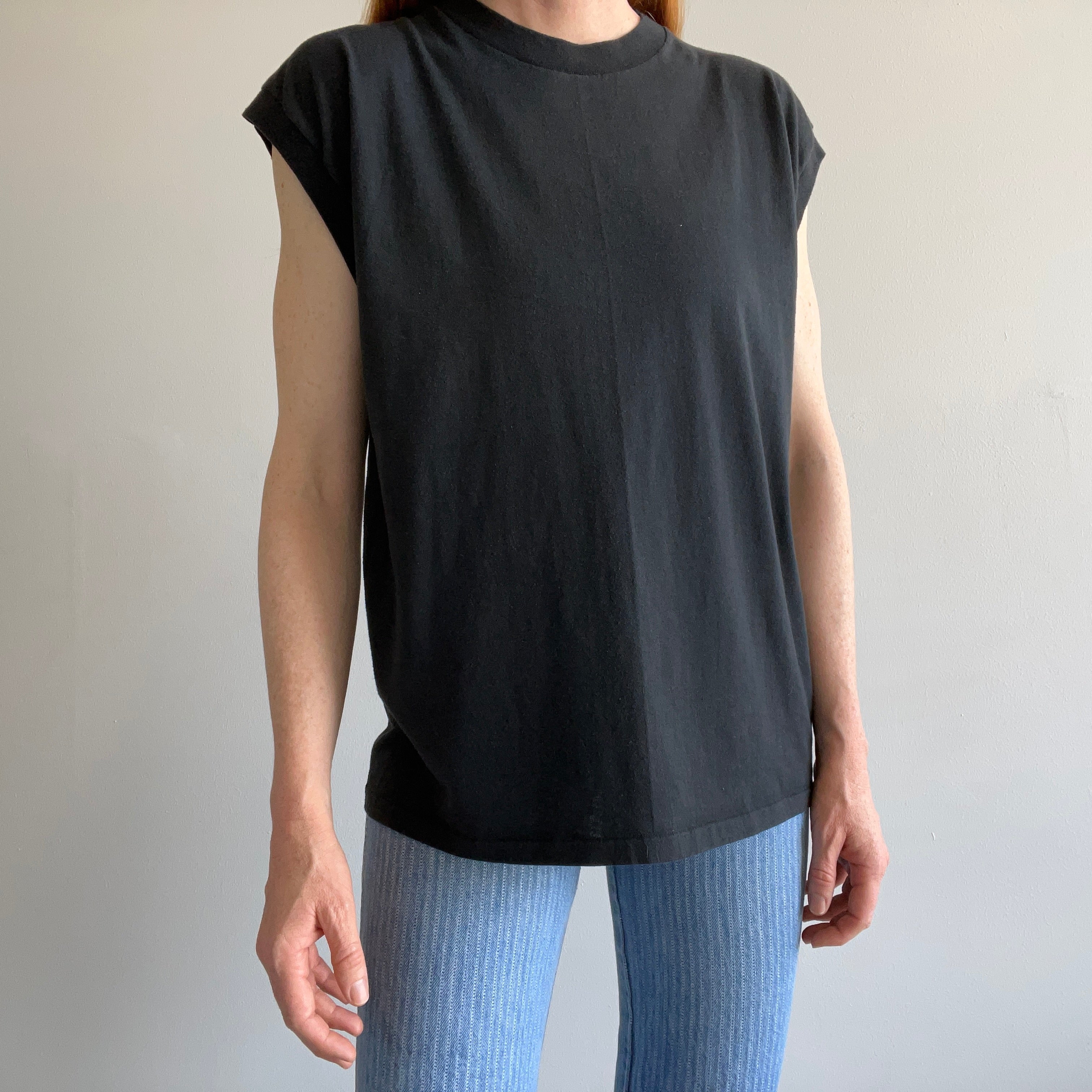 1970/80s Go For The Gold Brand Blank Slouchy Muscle Tank - SWOOOON