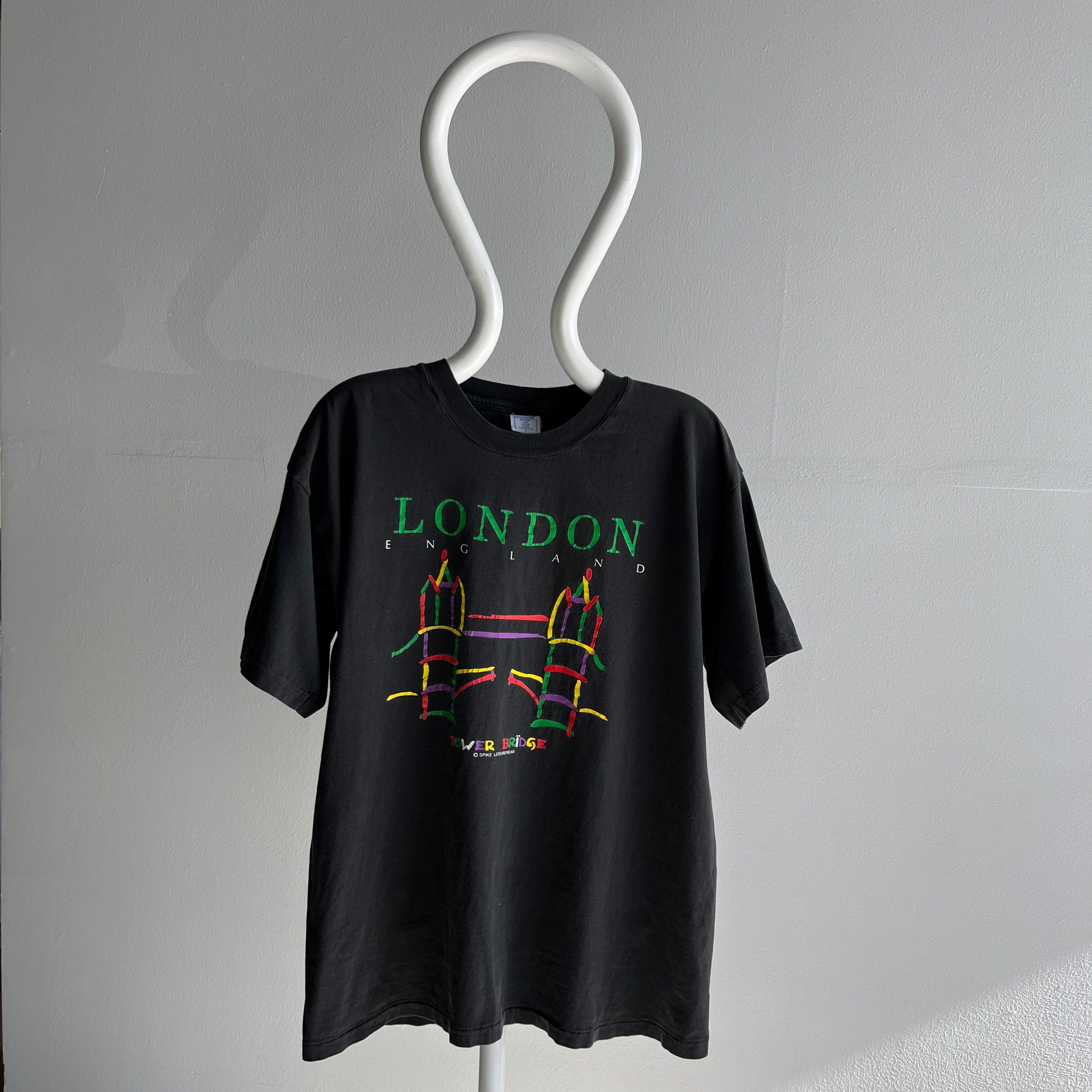 1980s London England Tourist T-Shirt - Single Stitch