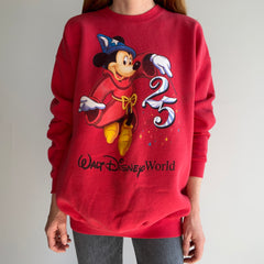 1996 Walt Disney World 25th Anniversary Fantasia Mickey Sweatshirt