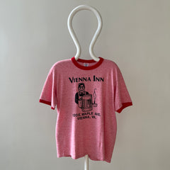 1980s Red Vienna Inn Ringer T Shirt