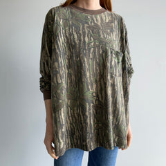 1980/90s Hand Mended Real Trees by Redhead Long Sleeve Camo T-Shirt - THIS