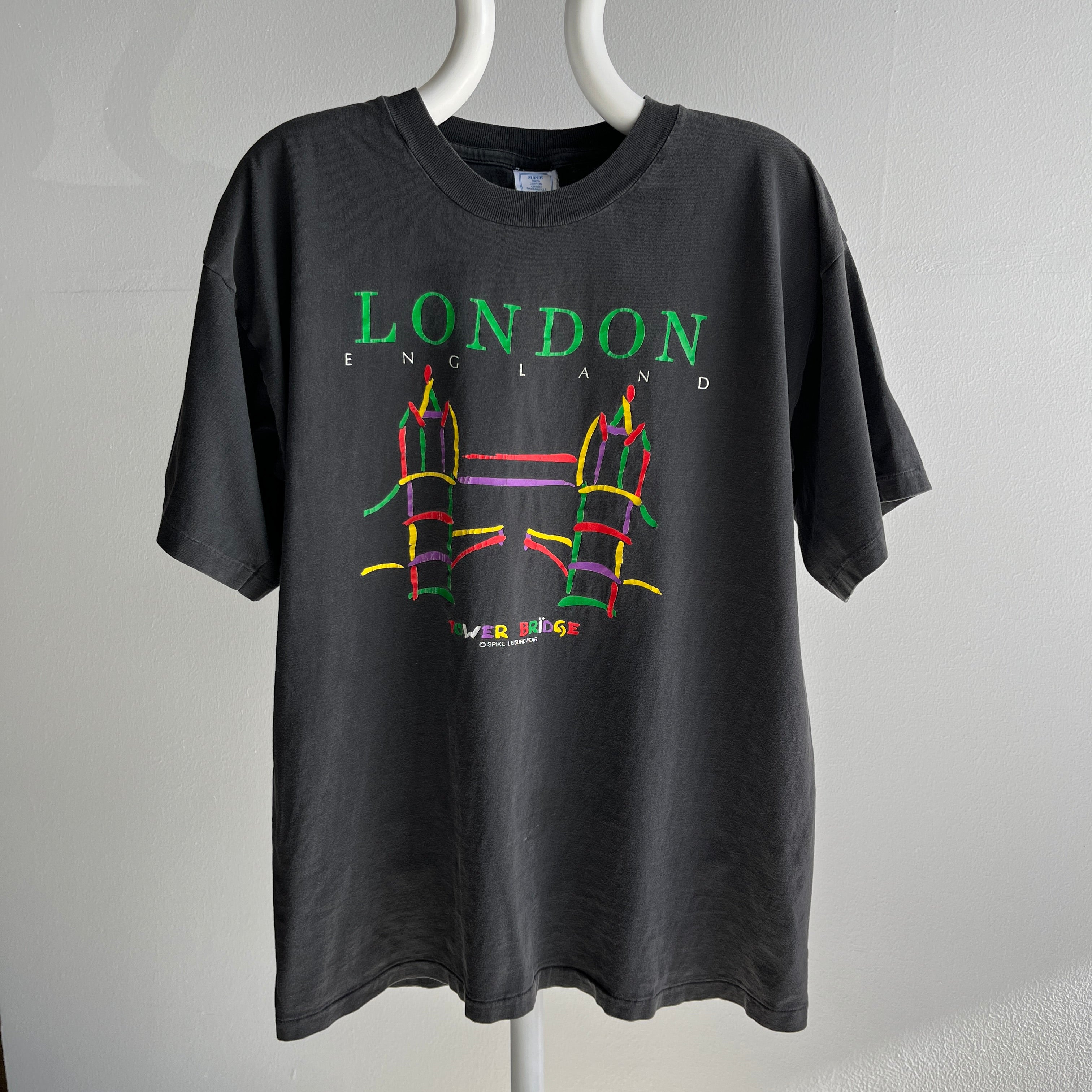 1980s London England Tourist T-Shirt - Single Stitch