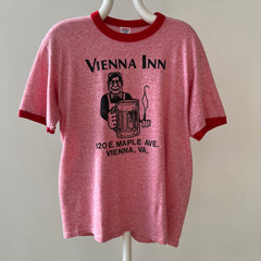 1980s Red Vienna Inn Ringer T Shirt