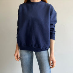 1990s Blank Navy HHW Sweatshirt