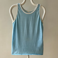 1970s Baby Blue Tank Top
